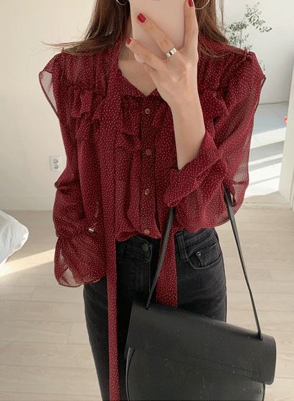 로맨틱도트 blouse