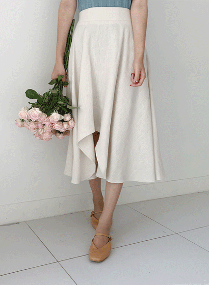 드리머 skirt (linen 100%)