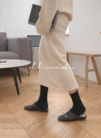 르엔느 니트 skirt (wool 100%)