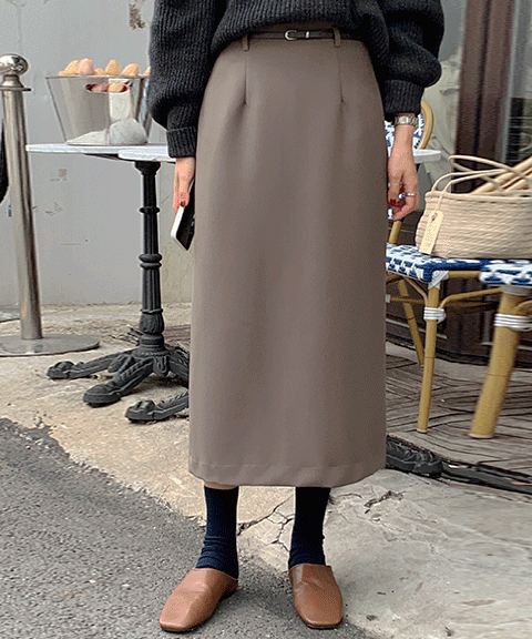 로엘른 skirt (tencel 60% wool 10%)
