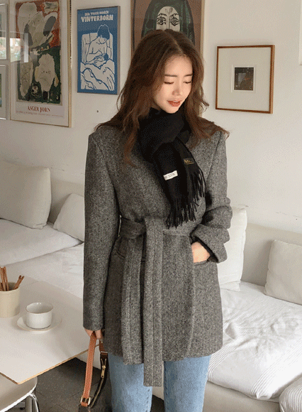 체스턴 노카라 coat(wool 80%)