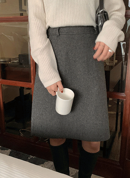 뮤드 skirt (wool 70%)