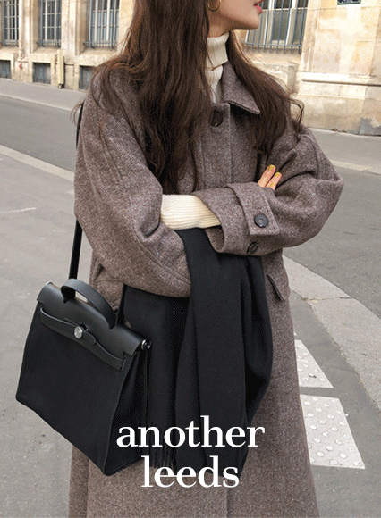 [another leeds] 더모드 헤링본 coat (wool 60%)